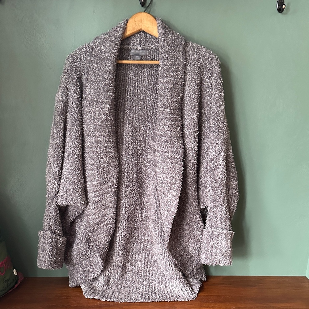 Barefoot Dreams Cozy Charcoal Cardigan
